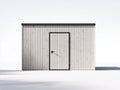 Casetas de jardín de madera 300 x 220 x 220 cm - blanco-negro - estilo moderno con puerta frontal